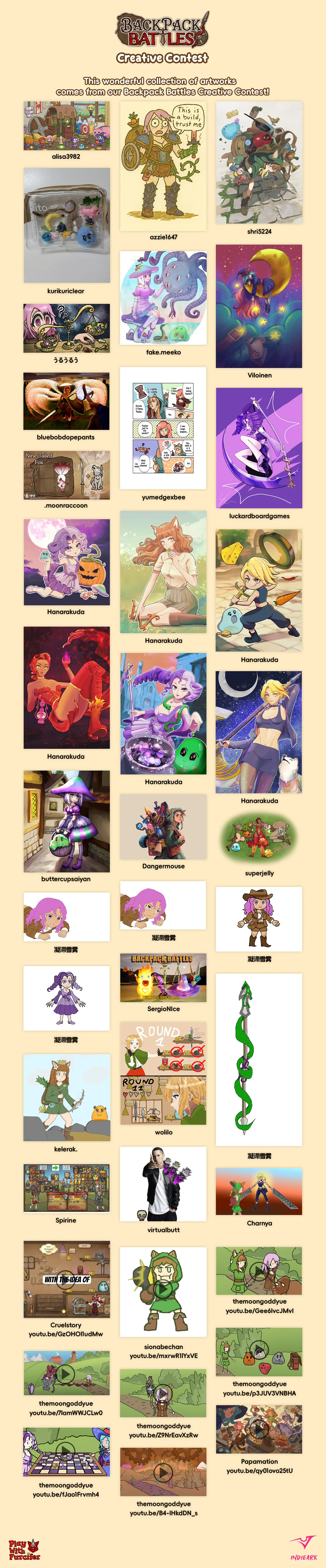 🏆 Backpack Battles Creative Contest – Winners Announced! 🎉